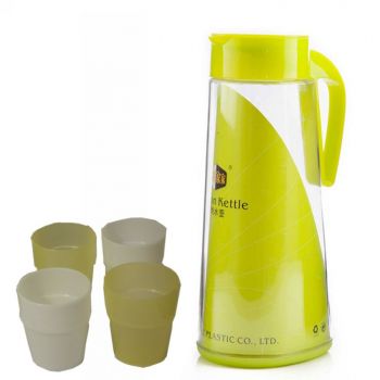 Water Set High Quality Plastic Jug 4 Glasses Fashion Kettle - Crockery - Best Price in Pakistan - HitShop.pk